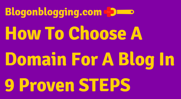 How to choose a domain for a blog