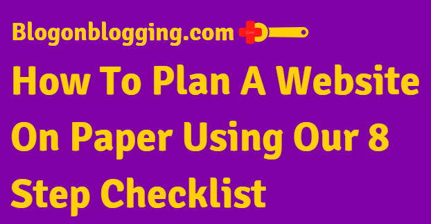 How to plan a website on paper